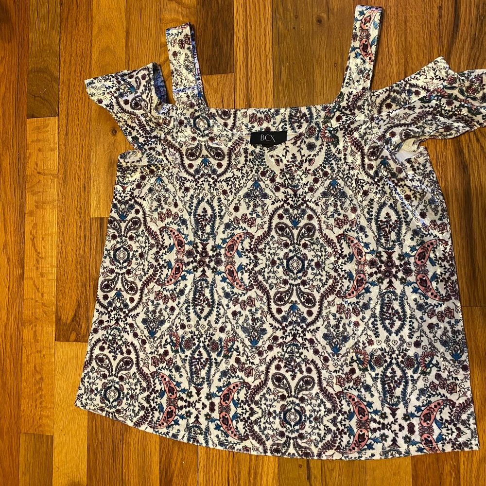Paisley off the shoulder top